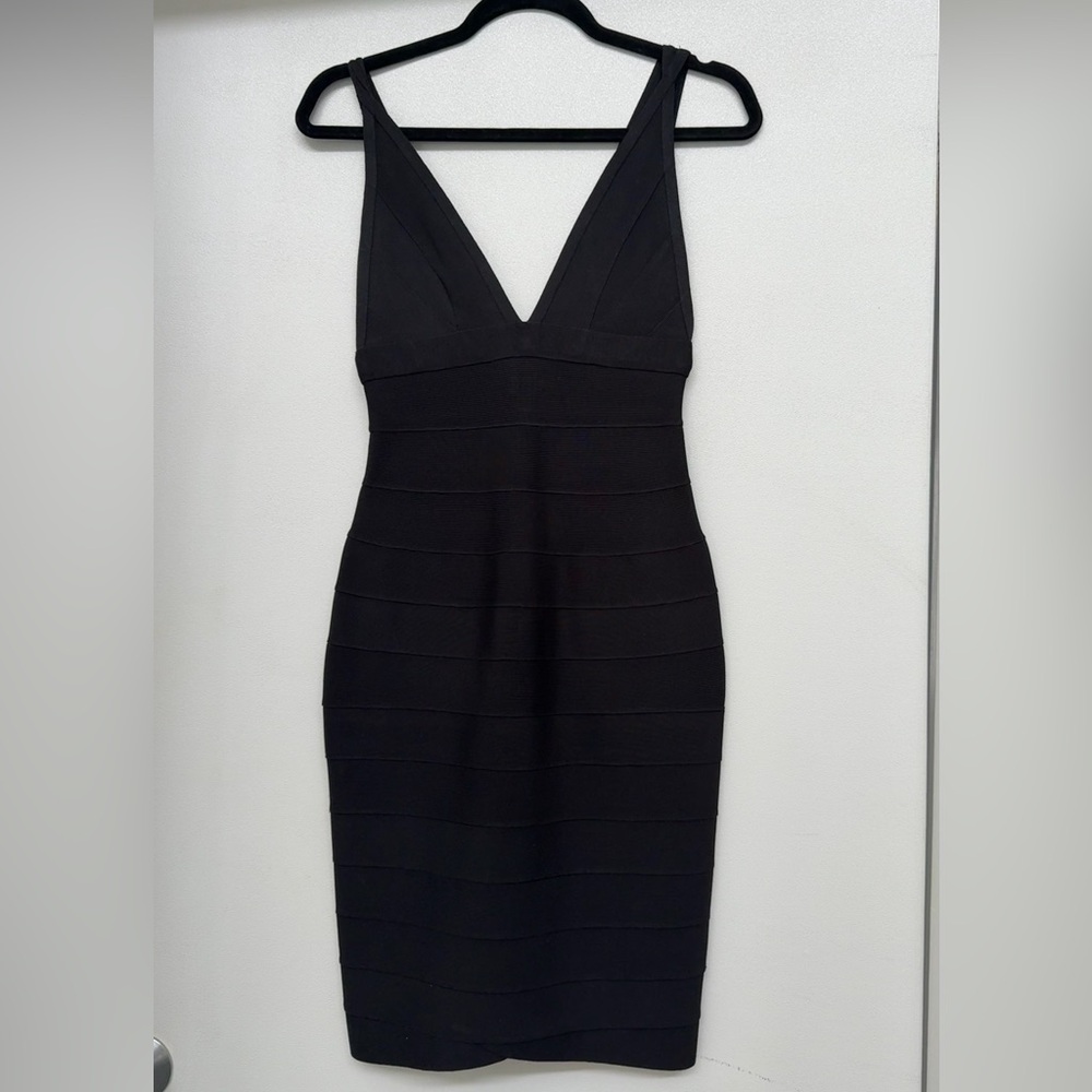 Hervé Léger | Bandage V-Neck Dress